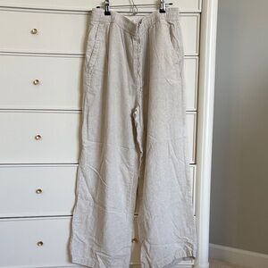 Old Navy Women’s Relaxed Fit Linen Pants - Light Tan